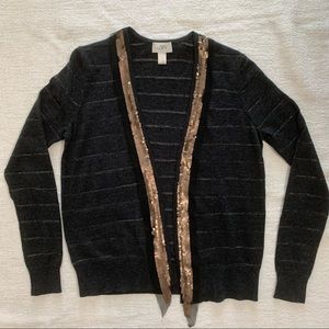 LOFT Cardigan with sequins size medium